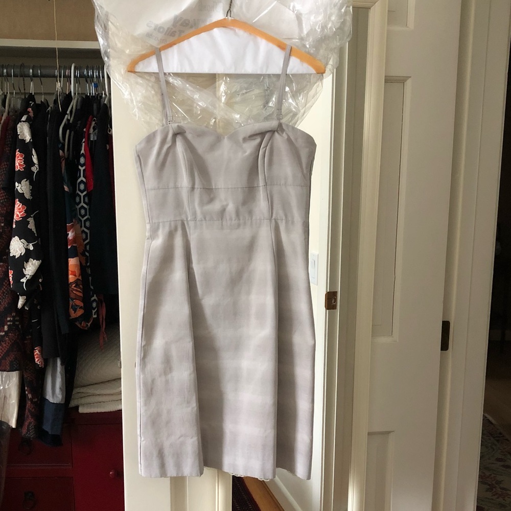 Moulinette Soeurs Silver Cocktail Dress